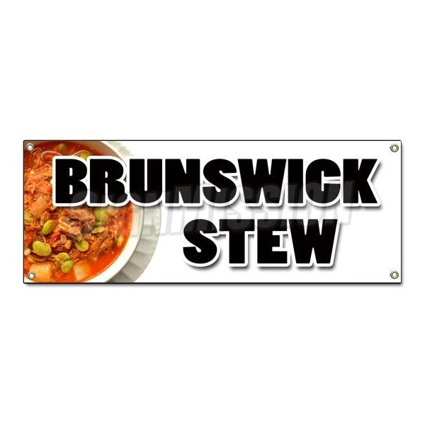 BRUNSWICK STEW BANNER SIGN hearty southern style homemade slow cooked